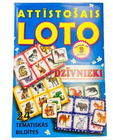 Attīstošais loto. Dzīvnieku ābece цена и информация | Galda spēles | 220.lv