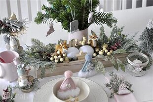 Подвесные декоративные элементы «Зима», синие, 3шт. цена и информация | Рождественские украшения | 220.lv