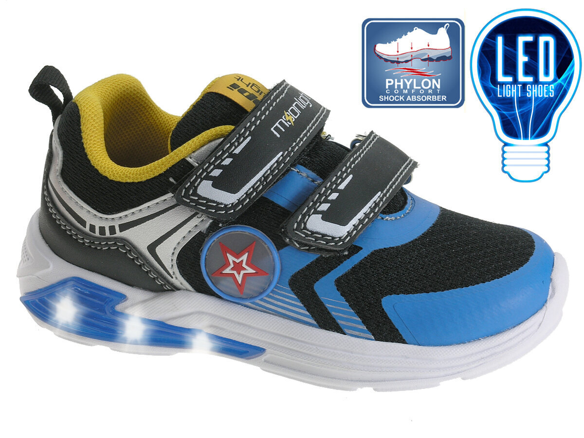 Sporta gaismas mirgojošie apavi zēniem Beppi 2188760, zili/pelēki cena un informācija | Sporta apavi bērniem | 220.lv