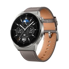 Huawei Watch GT 3 Pro Titanium Gray Leather cena un informācija | Huawei Video un audio tehnika | 220.lv