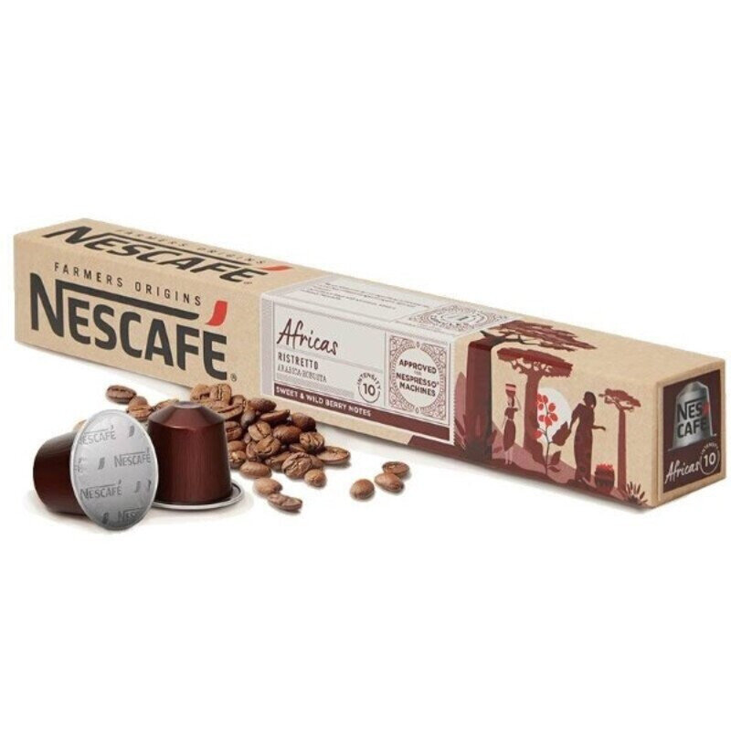 Kafijas kapsulas FARMERS ORIGINS Nescafé AFRICAS (10 gab.) цена и информация | Kafija, kakao | 220.lv