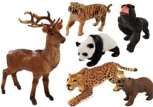 Gumijas dzīvnieku figūriņu komplekts cena un informācija | Attīstošās rotaļlietas | 220.lv