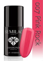 Ilgstoši noturīga hibrīda nagu laka Semilac 007 Pink Rock, 7 ml цена и информация | Лаки для ногтей, укрепители | 220.lv