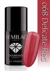 Hibrīda nagu laka Semilac 068 Delicate Red, 7 ml цена и информация | Лаки для ногтей, укрепители | 220.lv