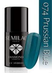 Hibrīda nagu laka Semilac 074 Prussian Blue, 7 ml цена и информация | Лаки для ногтей, укрепители | 220.lv