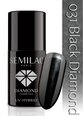 Hibrīda nagu laka Semilac 031 Black Diamond, 7 ml