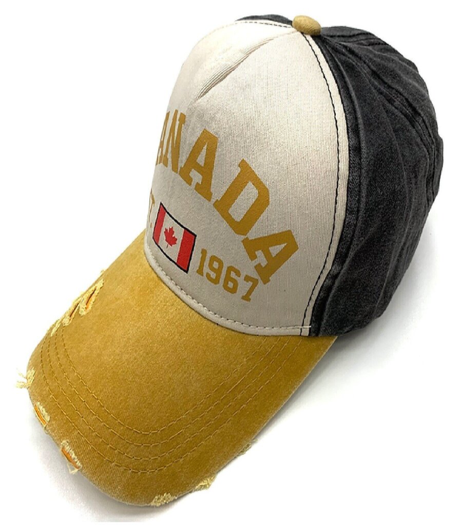 Cepure vīriešiem 343117, tumši pelēka/sinep 343117*01-56/58 цена и информация | Vīriešu cepures, šalles, cimdi | 220.lv