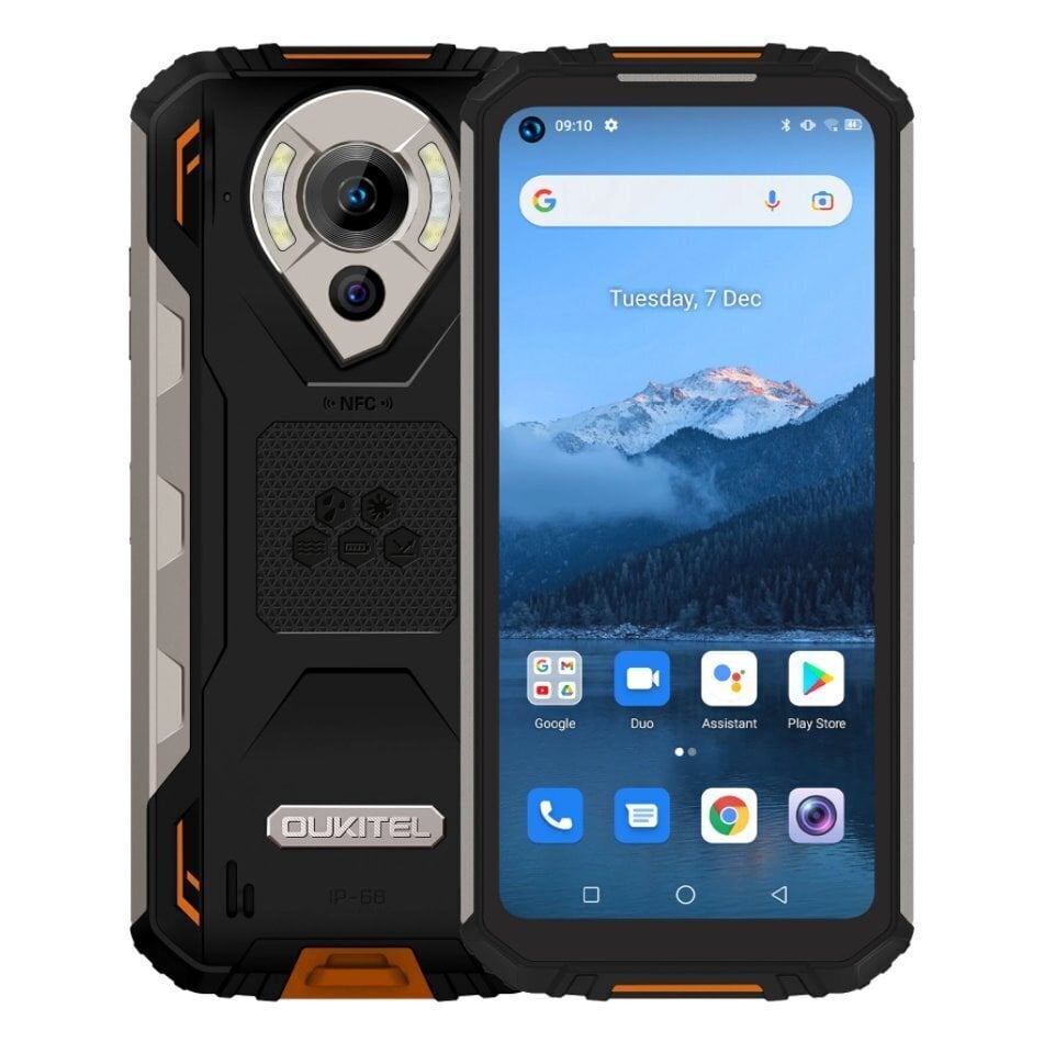 Oukitel WP16-OE/OL, 128GB, Dual SIM Black/Orange cena un informācija | Mobilie telefoni | 220.lv