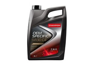 Motoreļļa Champion OEM Specific 5w30 C4 5L cena un informācija | Champion Auto preces | 220.lv