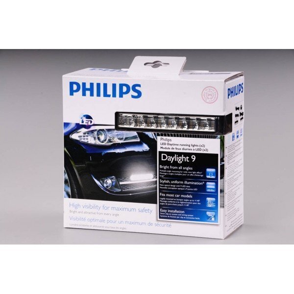 Philips Dienas gaitas lukturi LED Daylight 9, 12831 cena un informācija | Auto spuldzes | 220.lv