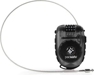 Гибкий замок Pacsafe Retractasafe 250 4-dial retractable cable lock цена и информация | Чемоданы, дорожные сумки  | 220.lv