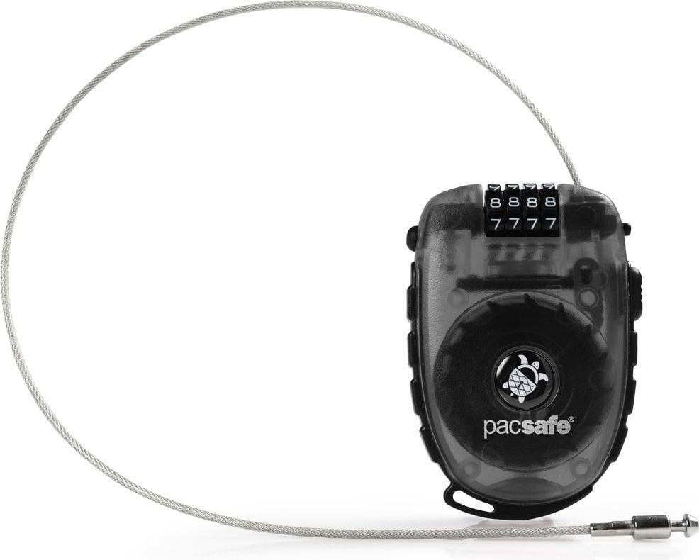 Elastīga slēdzene Pacsafe Retractasafe 250 4-dial retractable cable lock cena un informācija | Koferi, ceļojumu somas | 220.lv