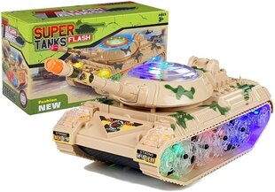 Rotaļlietu tanks ar gaismām un skaņām, 30 cm cena un informācija | Rotaļlietas zēniem | 220.lv