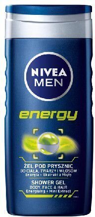 Dušas želeja vīriešiem NIVEA MEN ENERGY, 250ml цена и информация | Dušas želejas, eļļas | 220.lv