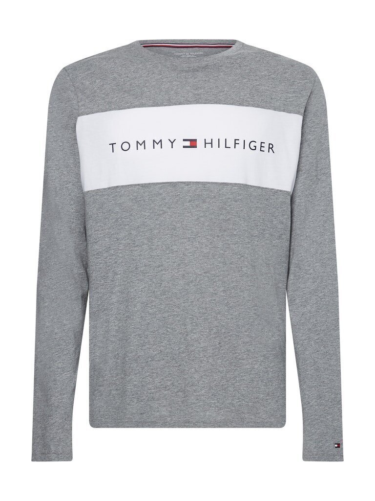 Vīriešu T-krekls TOMMY HILFIGER CN SS TEE LOGO FLAG, pelēks UM0UM01906 P4A 42450 cena un informācija | Vīriešu T-krekli | 220.lv