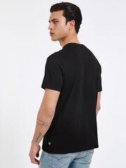 Мужская футболка Guess SS BSC VELVET APPLIQ, черная MBRI25KAVR5 JBLK 42779 цена и информация | Мужские футболки | 220.lv
