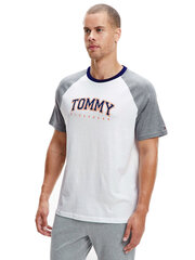 Мужская футболка Tommy Hilfiger T-SHIRT CN SS TEE LOGO, белая/серая UM0UM02351 P4A 43879 цена и информация | Мужские футболки | 220.lv