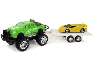 Visurgājējs ar sporta automašīnu, zaļš cena un informācija | Rotaļlietas zēniem | 220.lv
