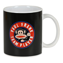 Керамическая кружка Mug Paul Frank Team player, чёрная (350 мл) цена и информация | Стаканы, фужеры, кувшины | 220.lv