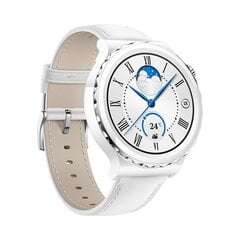 Huawei Watch GT 3 Pro, White Leather Strap 55028825 цена и информация | Смарт-часы (smartwatch) | 220.lv