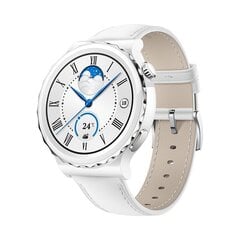 Huawei Watch GT 3 Pro, White Leather Strap 55028825 цена и информация | Смарт-часы (smartwatch) | 220.lv