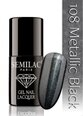 Hibrīda nagu laka Semilac 108 Metallic Black, 7 ml