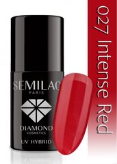 Hibrīda nagu laka Semilac 027 Intense Red, 7 ml цена и информация | Лаки для ногтей, укрепители | 220.lv