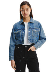 Женская джинсовая куртка Tommy Hilfiger CROPPED TRUCKER JACKET BF8032 DENIM DW0DW12926 1A5 45646 цена и информация | Женские куртки | 220.lv