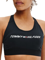 Спортивный бюстгальтер Tommy Hilfiger MID INTENSITY GRAPHIC RACER BRA BLACK S10S100970 BDS 45773 цена и информация | Бюстгальтеры | 220.lv