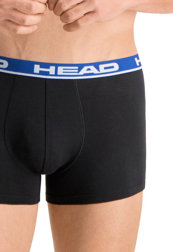 Apakšbikses vīriešiem HEAD BASIC BOXER 2 pāri, melni 701202741 008 44727 cena un informācija | Vīriešu apakšbikses | 220.lv