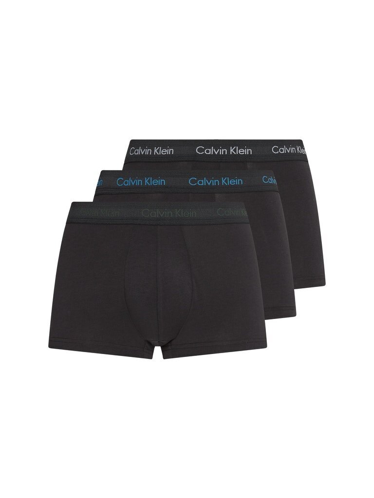 Apakšbikses vīriešiem Calvin Klein LOW RISE TRUNK 3 pāri, melnas 0000U2664G 1TT 45090 цена и информация | Vīriešu apakšbikses | 220.lv