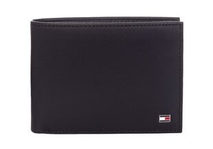 Vīriešu maks Tommy Hilfiger ETON CC AND COIN POCKET BLACK AM0AM00651 002 35697 цена и информация | Мужские кошельки | 220.lv