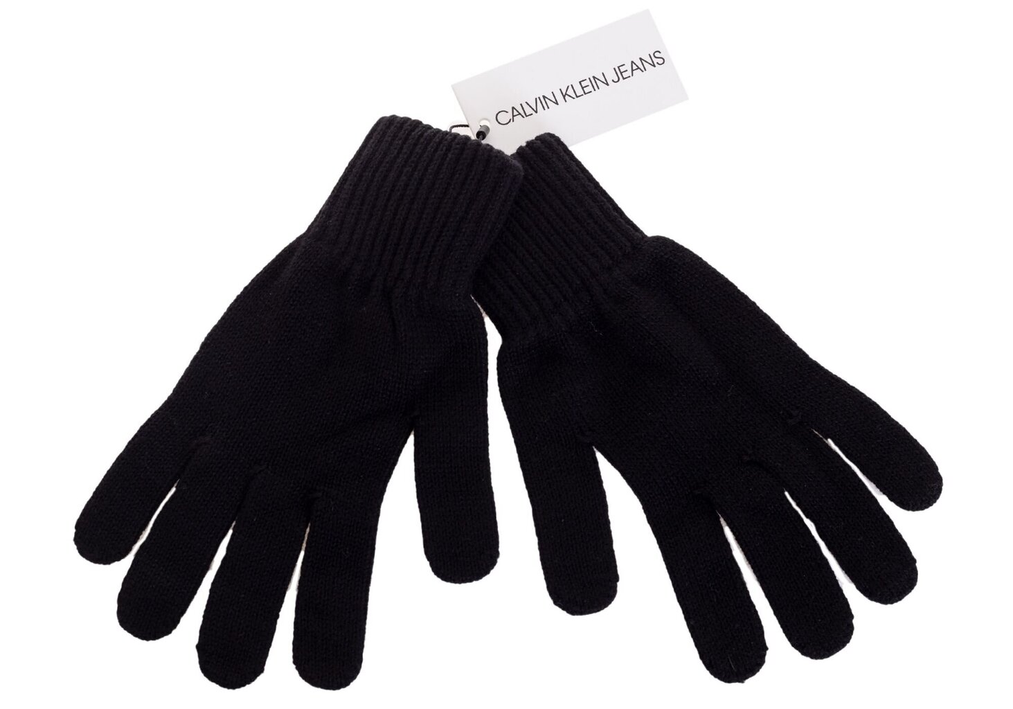 Vīriešu cimdi Calvin Klein rudens/ziemas KNITTED MONOGRAM GLOVES BLACK K50K506447 BDS 36761 cena un informācija | Vīriešu cepures, šalles, cimdi | 220.lv