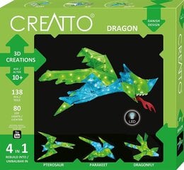 Radošais komplekts Creatto Dragon, 10 gadi+ cena un informācija | Attīstošās rotaļlietas | 220.lv
