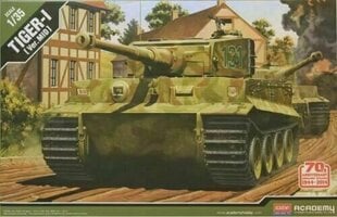 Līmējams Modelis Academy 13287 TIGER-I MID VER. Anniv. 70 Normandy Invasion 1944 1/35 cena un informācija | Konstruktori | 220.lv