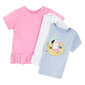 Cool Club T-krekls ar īsām piedurknēm meitenēm, 3 gab. CCG2402661-00, balts, rozā, violets cena un informācija | Krekli jaundzimušajiem | 220.lv