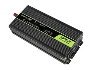 Преобразователь питания Green Cell Power Inverter 12V to 230V 2000W/4000W Pure sine wave цена и информация | Преобразователи напряжения | 220.lv