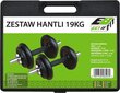 Regulējama svara hanteles EB Fit, 19kg (2x9.5kg) cena un informācija | Svari, hanteles, stieņi | 220.lv