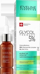 Eveline Glycol Therapy 5% 18ml цена и информация | Сыворотки для лица, масла | 220.lv