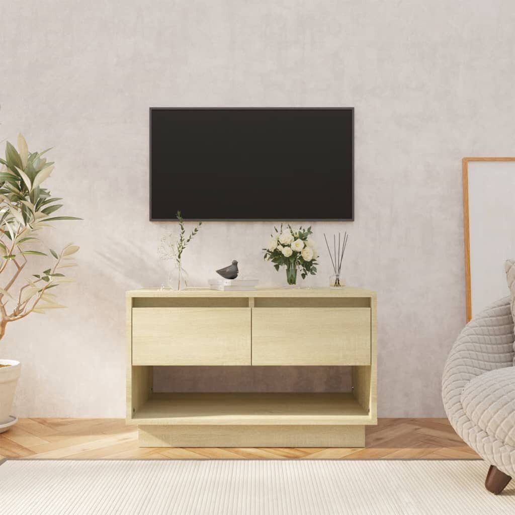 vidaXL TV skapītis, ozolkoka krāsa, 70x41x44 cm, skaidu plāksne cena un informācija | TV galdiņi | 220.lv