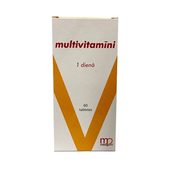 MP Multivit.`1 dienā` tab.N60 цена и информация | Vitamīni, preparāti, uztura bagātinātāji labsajūtai | 220.lv