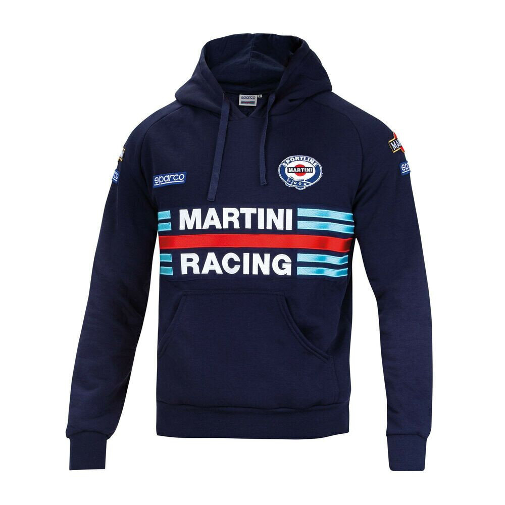 Sporta Krekls ar Kapuci Sparco Martini Racing M Izmērs Tumši Zils S3721343 cena un informācija | Vīriešu jakas | 220.lv