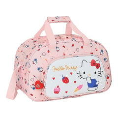 Sporta soma Hello Kitty Happiness Girl Rozā Balts (40 x 24 x 23 cm) cena un informācija | Sporta somas un mugursomas | 220.lv