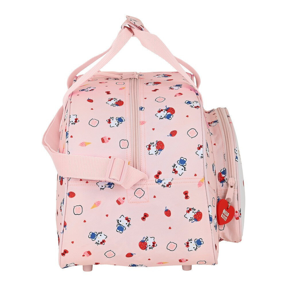 Sporta soma Hello Kitty Happiness Girl Rozā Balts (40 x 24 x 23 cm) cena un informācija | Sporta somas un mugursomas | 220.lv