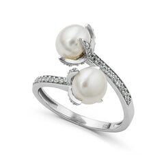 Серебряное (925) кольцо с драгоценными камнями, код avp522568-28 AVP522568-28EU-57 цена и информация | Кольца | 220.lv