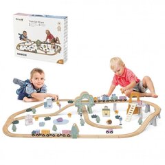 Rotaļu vilciens ar 90 elementiem cena un informācija | Rotaļlietas zēniem | 220.lv