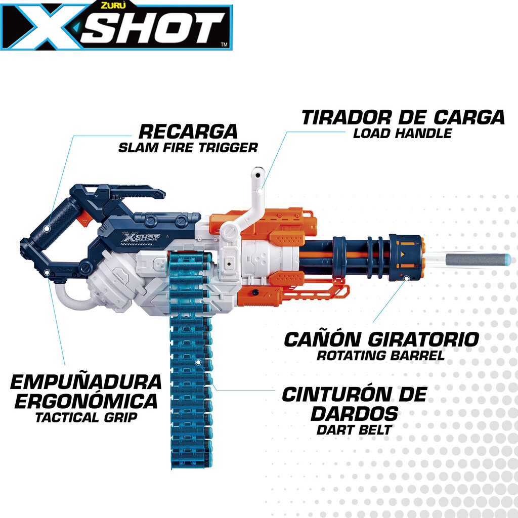 Rotaļu šaujamierocis ar mīkstām šautriņām, ZURU X-Shot Crusher, 8+ cena un informācija | Rotaļlietas zēniem | 220.lv