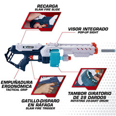 Rotaļu šaujamierocis, ZURU X-Shot Turbo Fire, 8g+ cena un informācija | Zuru Rotaļlietas, bērnu preces | 220.lv