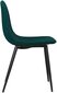 2-u ēdamistabas krēslu komplekts Dorel Calvin, 2 gab, zaļš cena un informācija | Virtuves un ēdamistabas krēsli | 220.lv