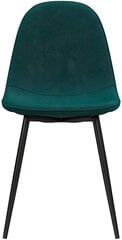 Набор из 2-х обеденных стульев Dorel Calvin, 2 шт, зеленый цена и информация | Стулья для кухни и столовой | 220.lv